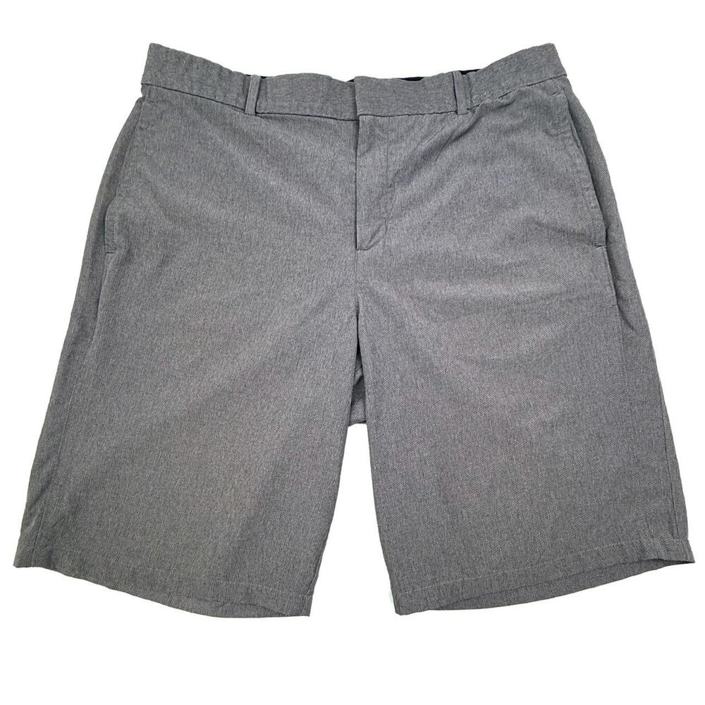 Grey Nike Golf Shorts Dry Fit Size 34 Zip button athletic